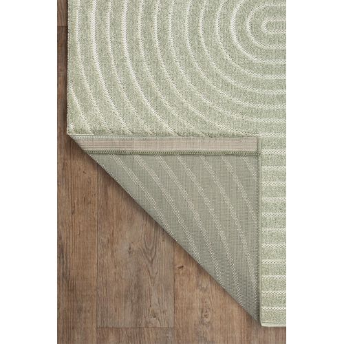 Tapis Santo Plus Moderne Design Boho, Vert, 80x150 Cm