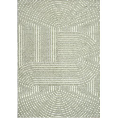 Tapis Santo Plus Moderne Design Boho, Vert, 200x280 Cm