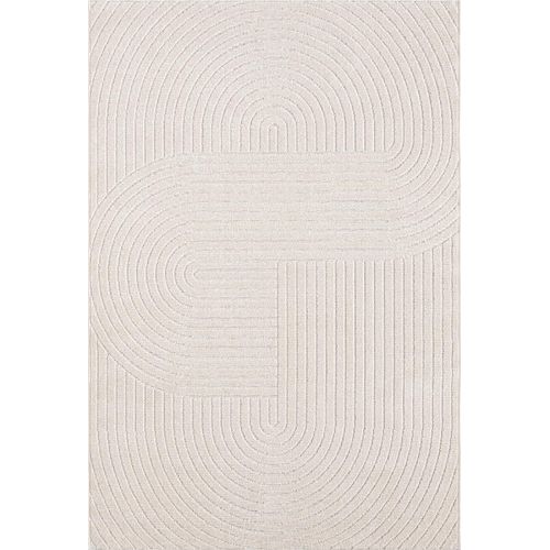 Tapis Santo Plus Moderne Design Boho, Crème, 80x250 Cm