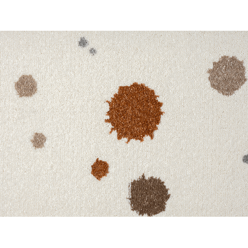 Tapis Beat Kids Moderne Bébé Fille Garçon, Crème, 120 Cm Ronde