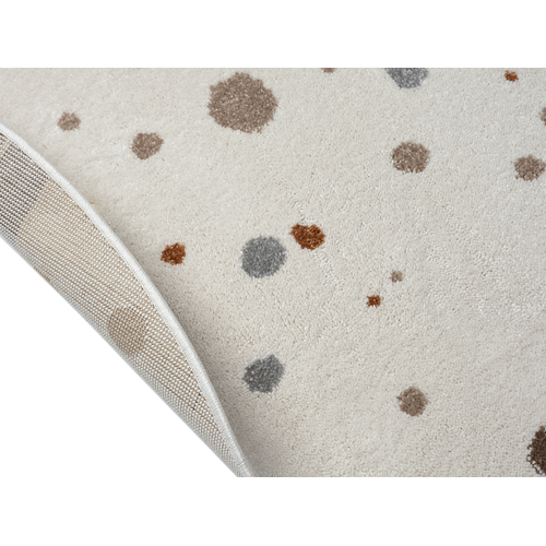 Tapis Beat Kids Moderne Bébé Fille Garçon, Crème, 160 Cm Ronde