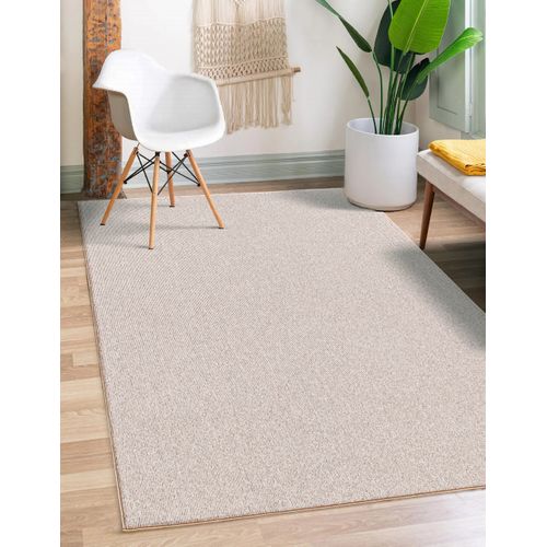 Tapis Natal Moderne Uni Anti-salissures, Beige, 200x290 Cm