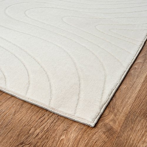 Tapis Rio Salon Antidérapant Océan, Crème, 120x160 Cm