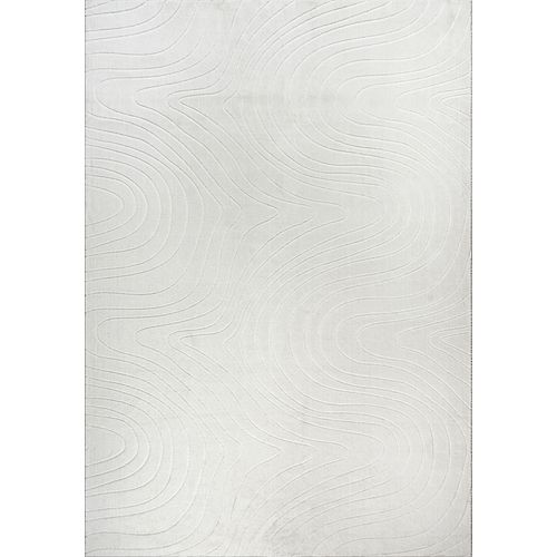 Tapis Rio Salon Antidérapant Océan, Crème, 160x220 Cm