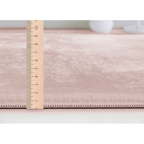 Tapis Cosy Moderne Fourrure Douillet Lavable, Rose, 140x200 Cm