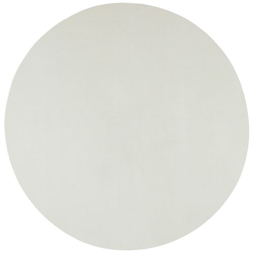 Tapis Cosy Moderne Fourrure Douillet Lavable, Crème, 120 Cm Ronde