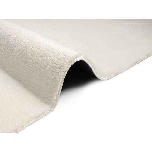 Tapis Moelleux Poils Courts, Antidérapant, Lavable, Soft, Crème, 300 X 400 Cm