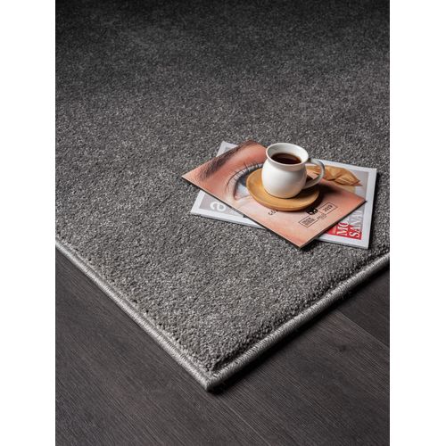 Tapis Marley Élégant Salon, Poils Courts, Anthracite, 160 X 230 Cm