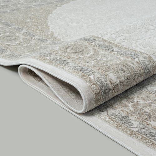 Tapis Fabia Luxe Classique Doux Beige, 120x170 Cm