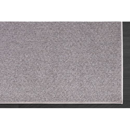 Tapis Natal Moderne Uni Anti-salissures, Gris, 133 Cm Rond