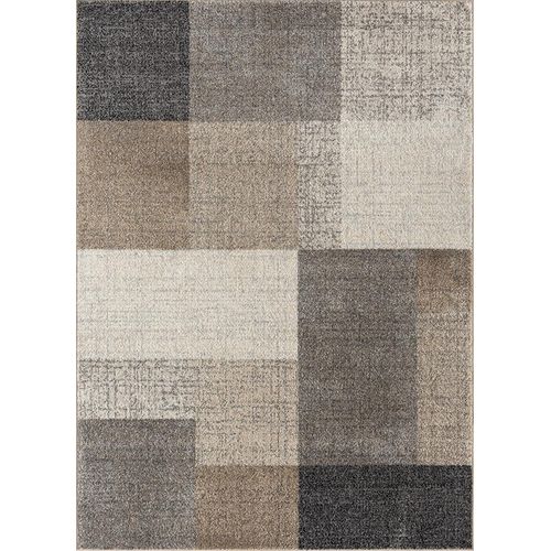 Tapis Pearl Moderne Salon Découpe Contour, Beige, 240x330 Cm