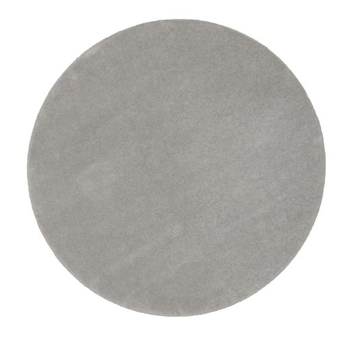 Tapis Marley Élégant Salon, Poils Courts, Argent, 160 Cm Rond
