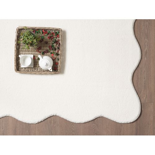 Tapis Relax Shape Antidérapant, Lavable, Crème, 140x200 Cm