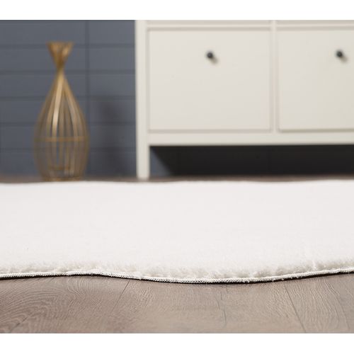 Tapis Relax Shape Antidérapant, Lavable, Crème, 160x220 Cm