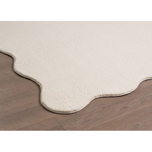 Tapis Relax Shape Antidérapant, Lavable, Beige, 140x200 Cm