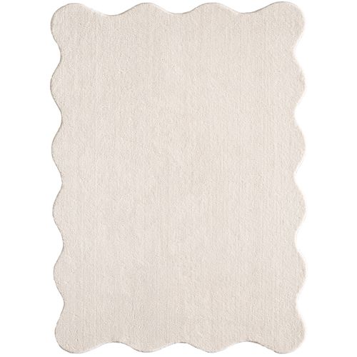 Tapis Relax Shape Antidérapant, Lavable, Beige, 160x220 Cm