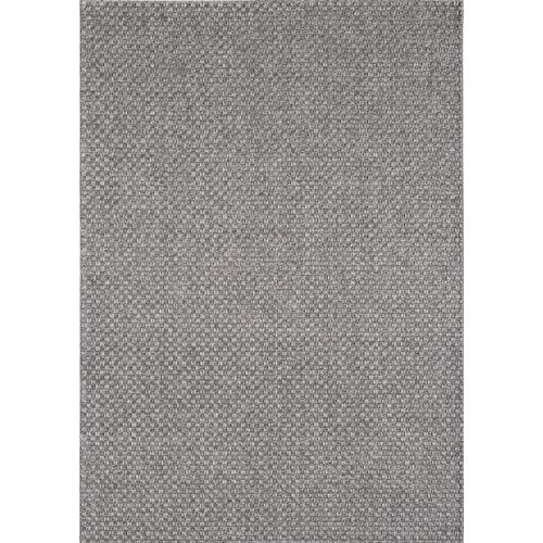 Tapis Maldives Extérieur Design Boho, Gris, 80x150 Cm