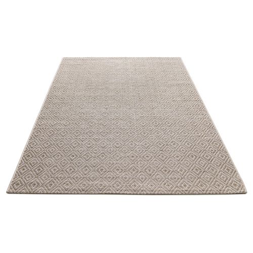 Tapis Maldives Extérieur Design Diamant Boho, Marron, 160x230 Cm