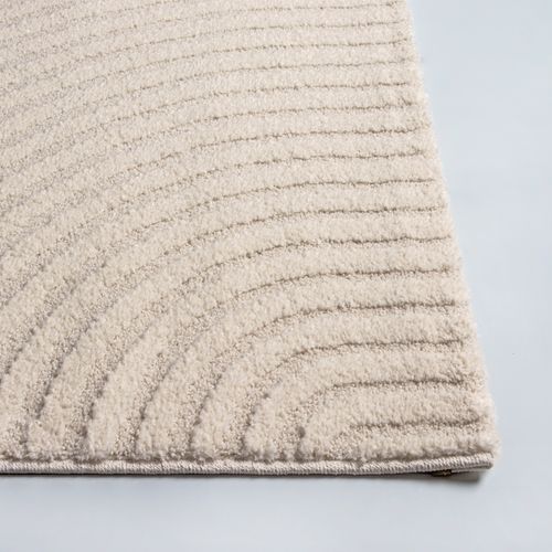 Tapis Everest Moderne Effet Haut-bas 3d - Beige - 160x230 Cm