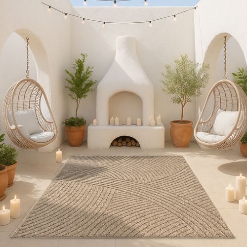 Tapis Kos Extérieur Moderne, Nature, 200 X 280 Cm