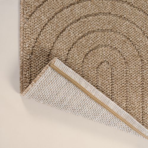 Tapis Kos Extérieur Moderne Arc, Nature, 80 X 150 Cm
