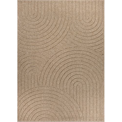 Tapis Kos Extérieur Moderne Arc, Nature, 80 X 250 Cm