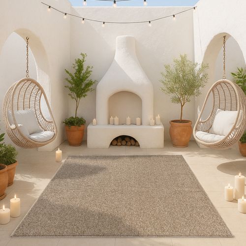 Tapis Kos Extérieur Moderne Intemporel, Nature, 240 X 340 Cm