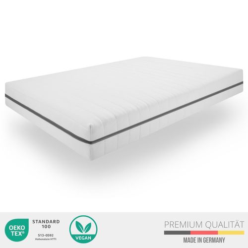 Matelas Mousse 100x200 cm, 7 Zones, H2/H3 En Mousse Froide - Epaisseur 18cm
