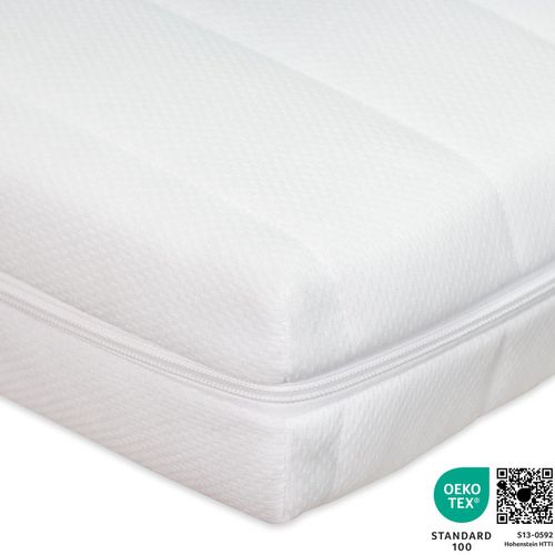 Matelas Mousse Pour Enfants 60x120 cm - Epaisseur 11 Cm Avec Housse Anti-boulochage