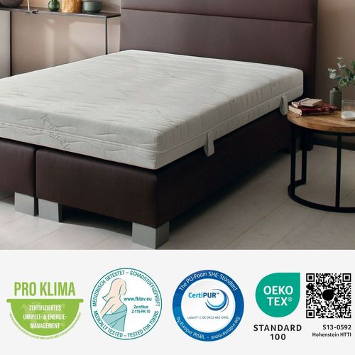 Matelas Mousse 160x200 cm Epaisseur 18cm, H4, Avec Housse Active Greenfirst