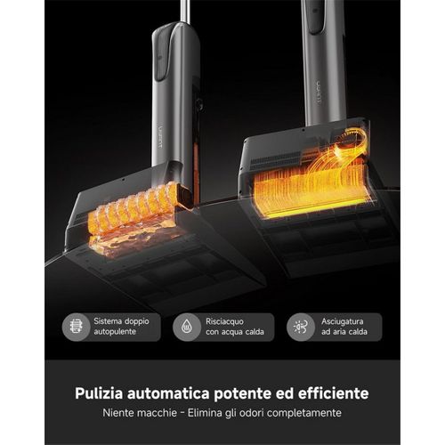 D700 Aspirateur Laveur Sans Fil, 20 000 Pa/45min, Auto-nettoyant, Eau Chaude 100 °c