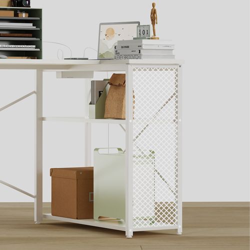 Bureau D’angle En L 100×70 Cm Pour Ordinateur, Idéal Bureau Et Salle D’étude