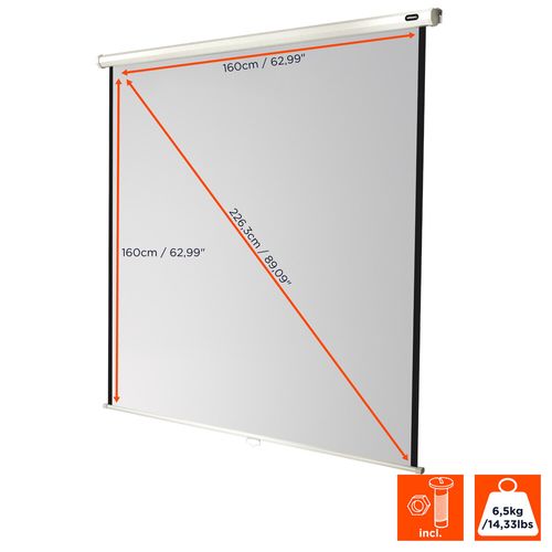 Ecran De Projection Celexon Manuel  Economy 160 X 160 Cm