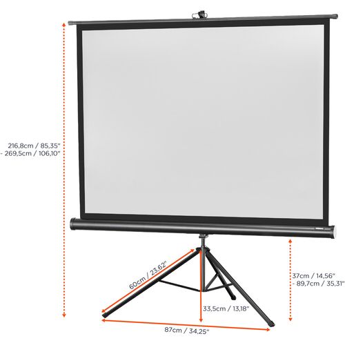 Ecran De Projection Sur Pied Celexon Economy 211 X 160 Cm