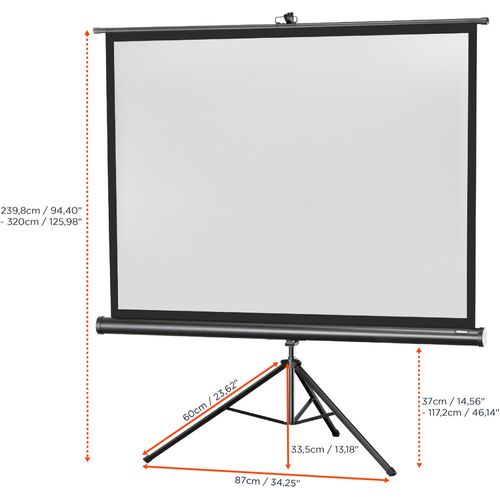 Ecran De Projection Sur Pied Celexon Economy 244 X 183 Cm