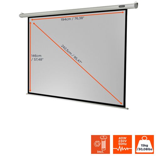 Ecran De Projection Celexon Economy Motorisé 200 X 150 Cm