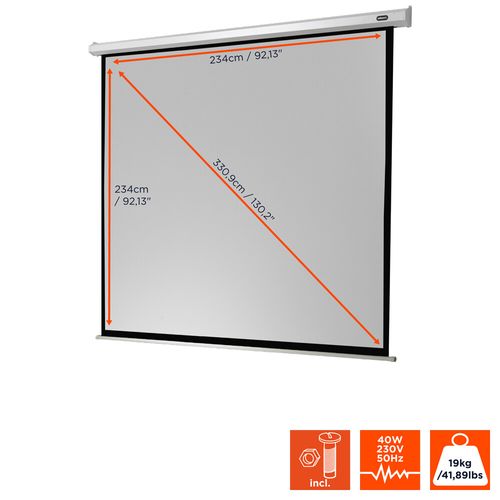 Ecran De Projection Celexon Economy Motorisé 240 X 240 Cm