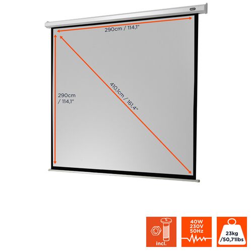 Ecran De Projection Celexon Economy Motorisé 300 X 300 Cm