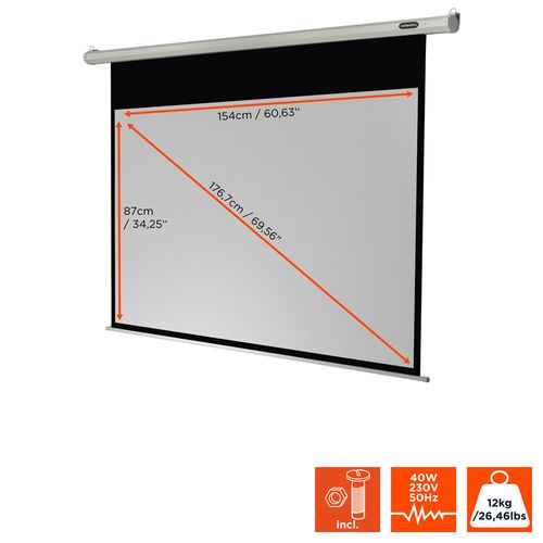 Ecran De Projection Celexon Economy Motorisé 160 X 90 Cm