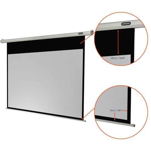 Ecran De Projection Celexon Economy Motorisé 220 X 124 Cm