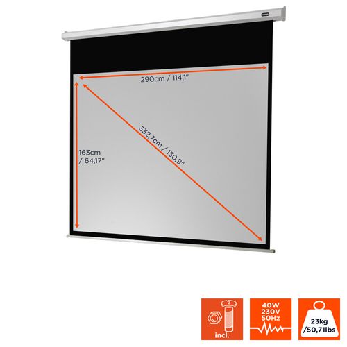 Ecran De Projection Celexon Economy Motorisé 300 X 169 Cm