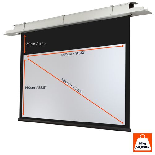 Ecran Encastrable Au Plafond Celexon Expert Motorise 250 X 140 Cm