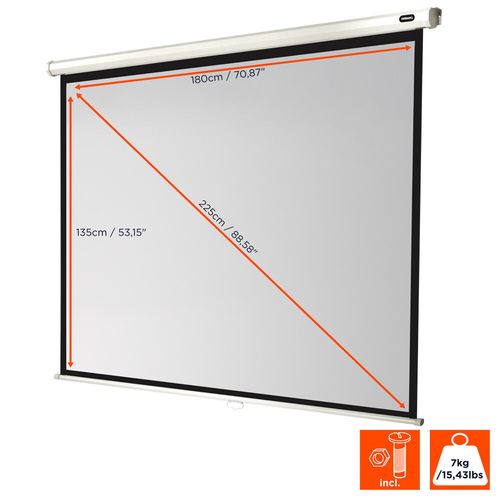 Ecran De Projection Celexon Manuel  Economy 180 X 135 Cm