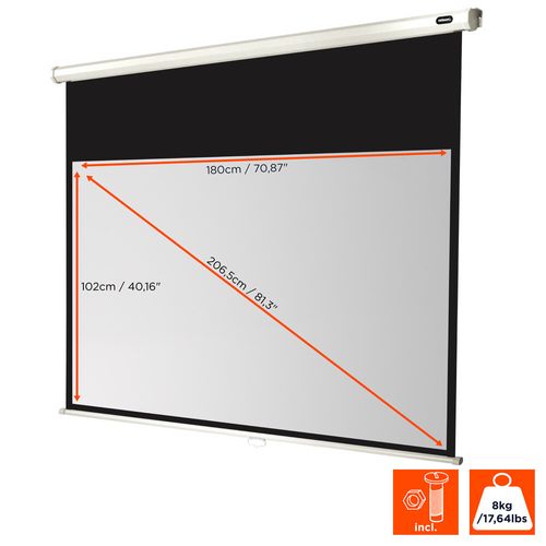 Ecran De Projection Celexon Manuel Economy 180 X 102 Cm