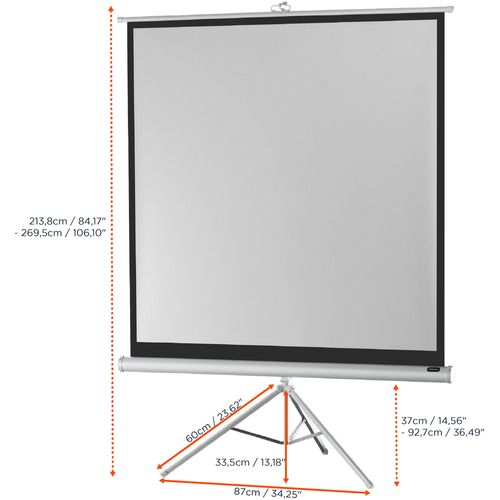 Ecran De Projection Sur Pied Celexon Economy 158 X 158 Cm - White Edition