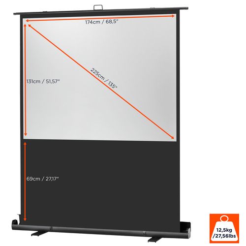 Ecran De Projection Celexon Mobile Pro Plus 180 X 135