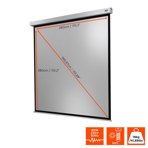 Ecran De Projection Celexon Motorisé Pro Plus 280 X 280 cm