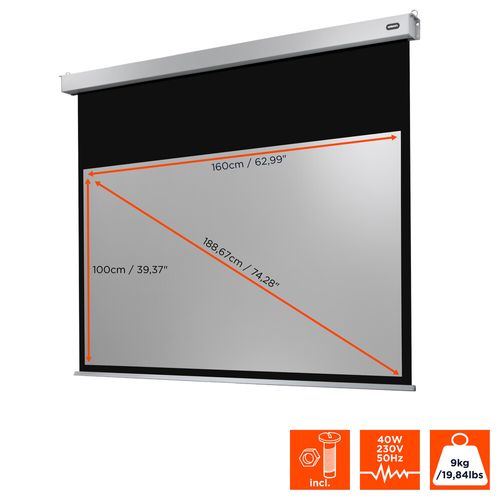 Ecran De Projection Celexon Motorisé Pro Plus 160 X 100 cm