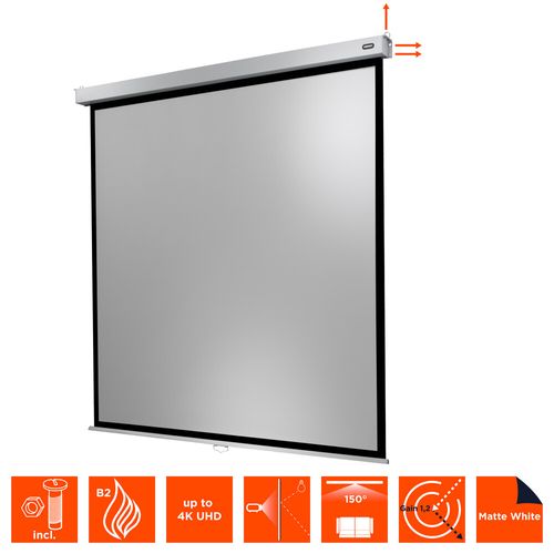 Ecran De Projection Celexon Manuel Pro Plus 220 X 220 Cm