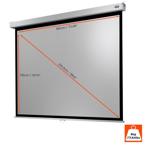 Ecran De Projection Celexon Manuel Pro Plus 180 X 135cm